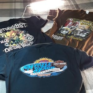 3  Biker Shirt that are all Size Medium